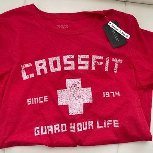Reebok Women's CrossFit "Guard Your Life" Since 1974 Red T-Shirt